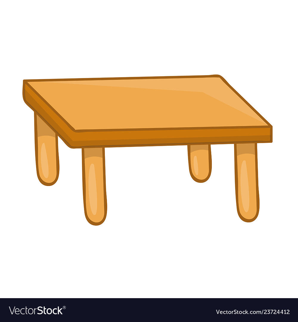 Wooden table isolated Royalty Free Vector Image