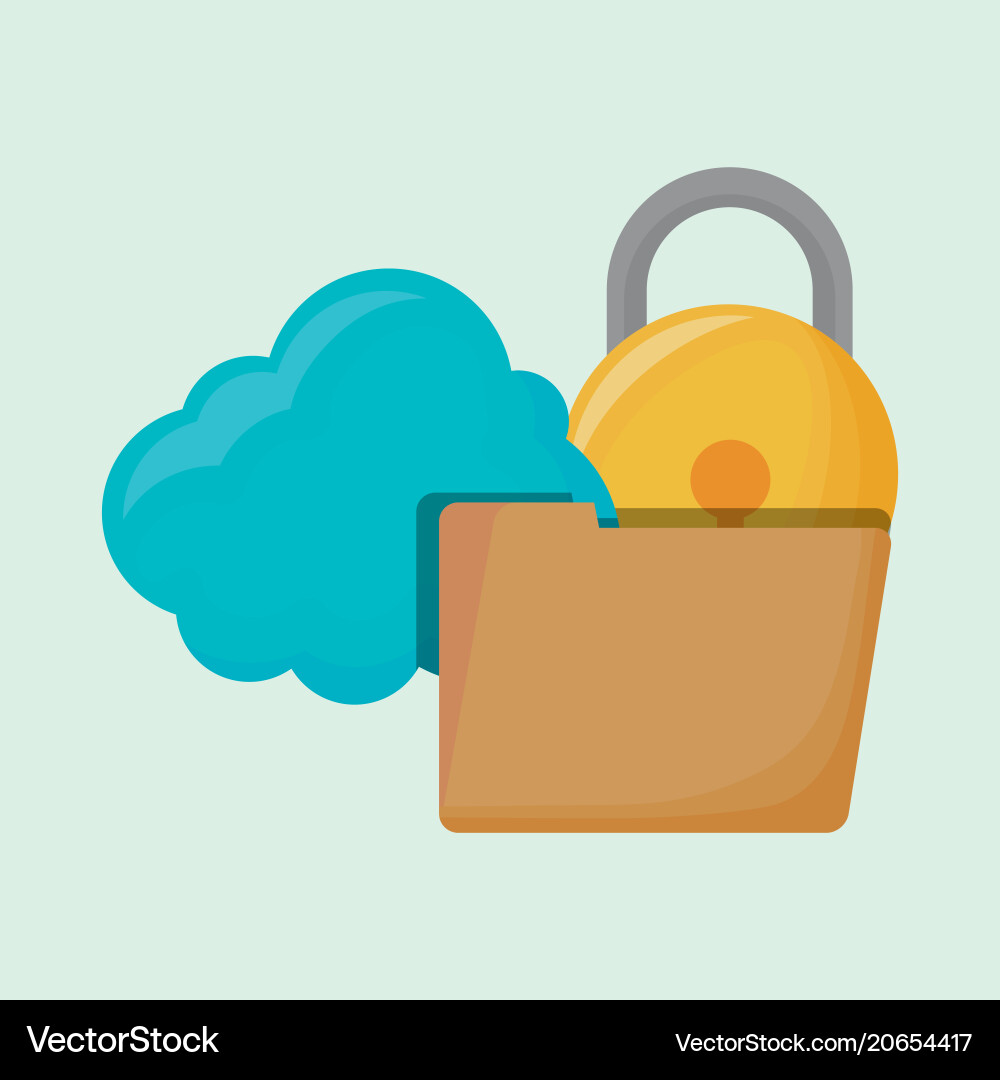 Cloud storage design Royalty Free Vector Image
