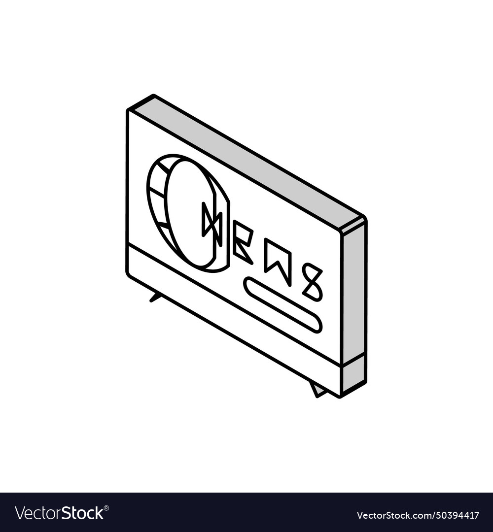 Television news isometric icon