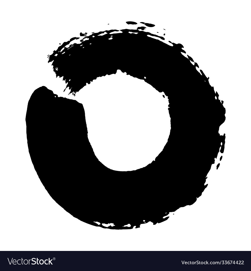 Enso zen buddhist symbol Royalty Free Vector Image