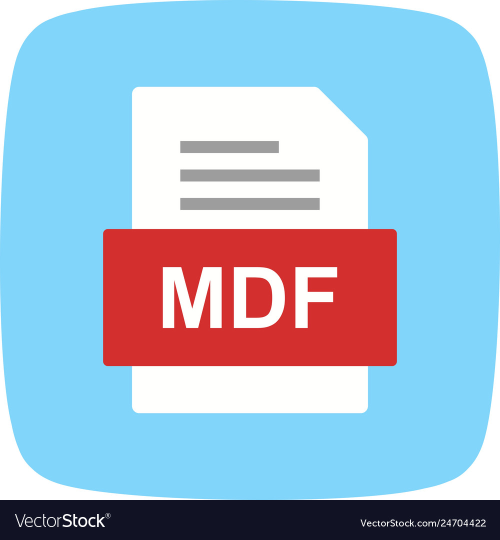 Mdf file document icon