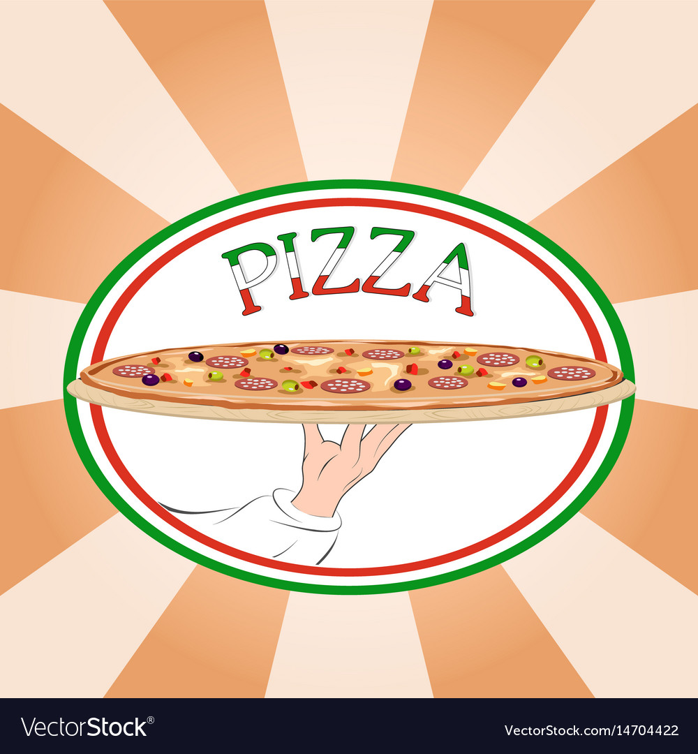 Vorlage für das Design von Pizza