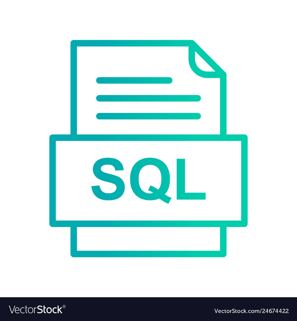 Sql file document icon