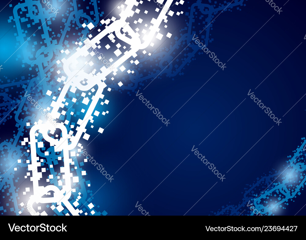 Blockchain technology background Royalty Free Vector Image