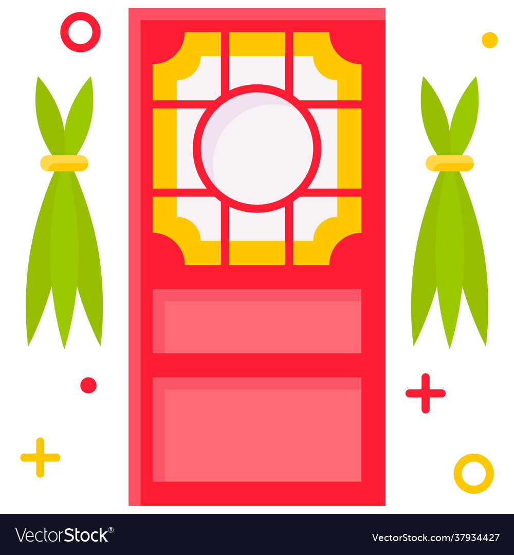 Calamus and door icon dragon boat festival related