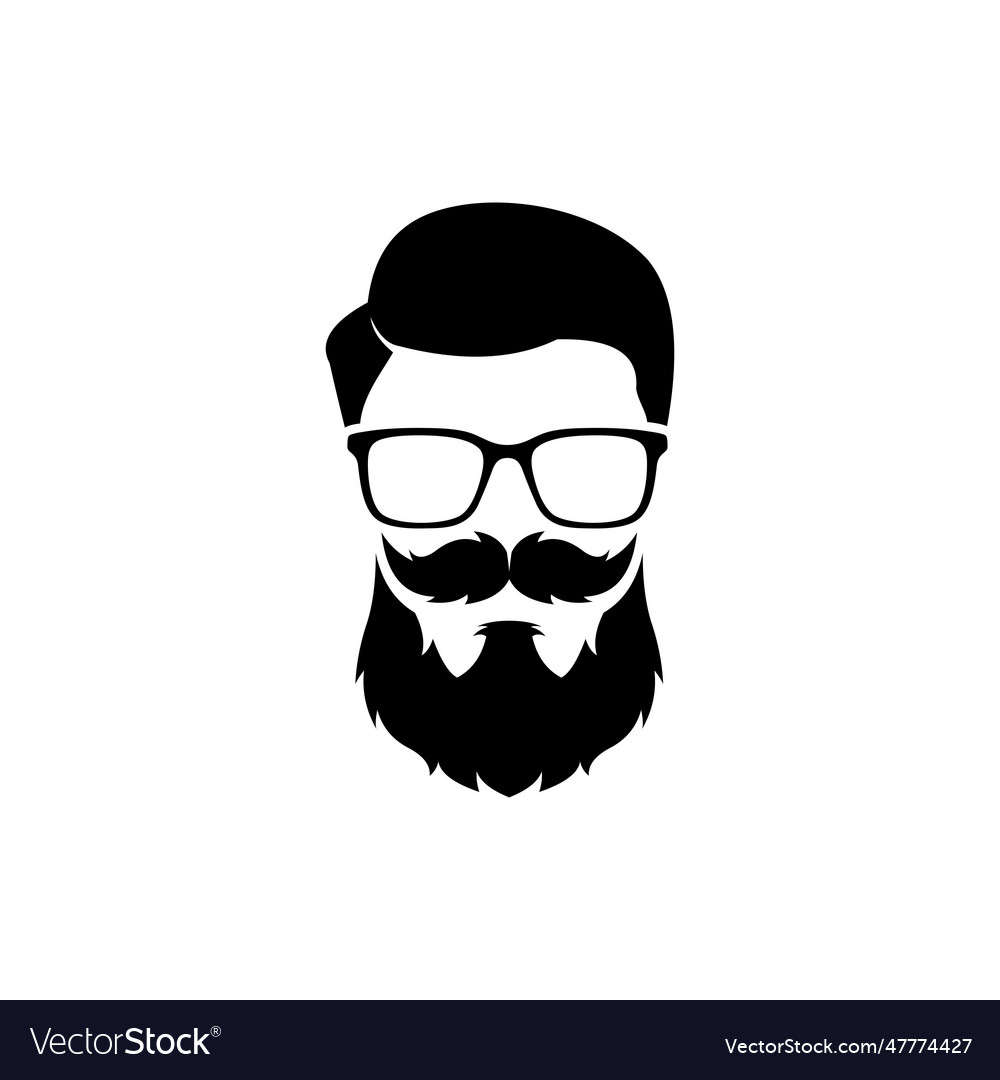 Hipster flat style logo Royalty Free Vector Image