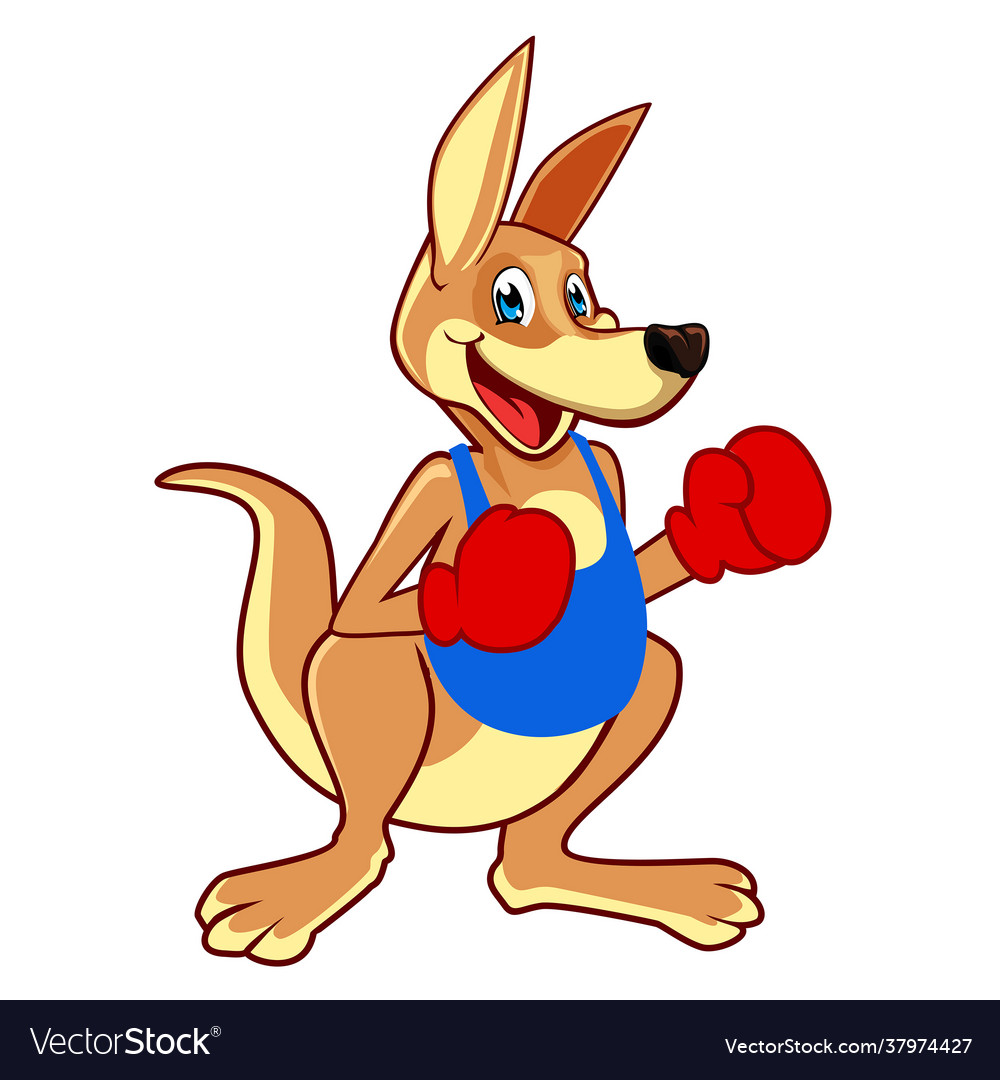 Kangaroo animal cartoon Royalty Free Vector Image