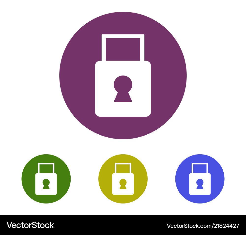 Lock icon Royalty Free Vector Image - VectorStock