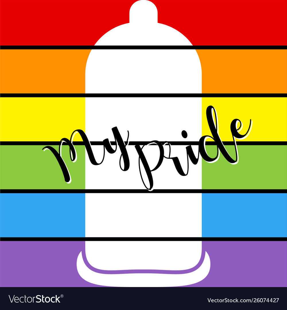 My Pride Rainbow Banner Royalty Free Vector Image
