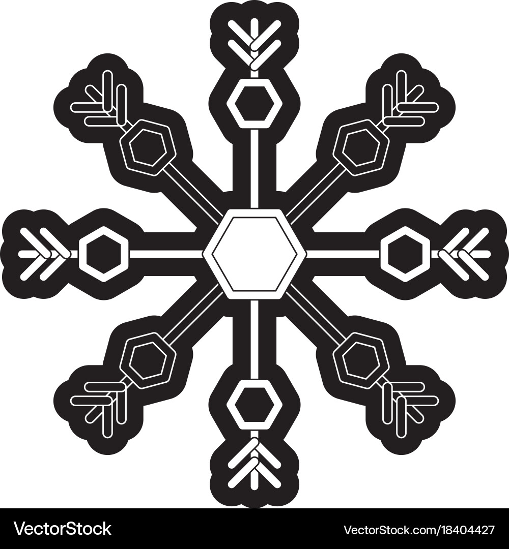 Snowflake Royalty Free Vector Image - VectorStock