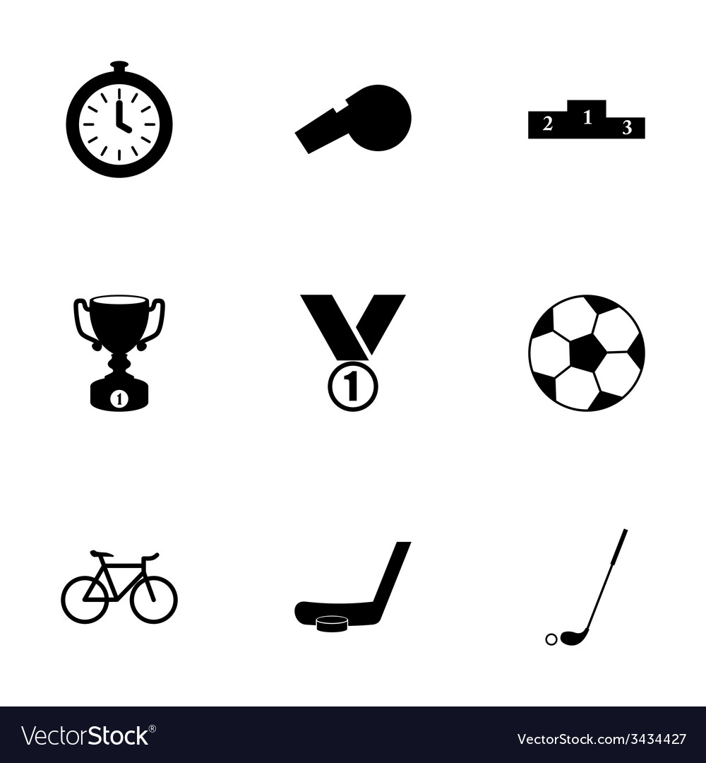 Sport icon set Royalty Free Vector Image - VectorStock