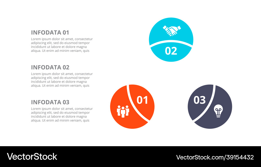 Circle element for infographic template Royalty Free Vector