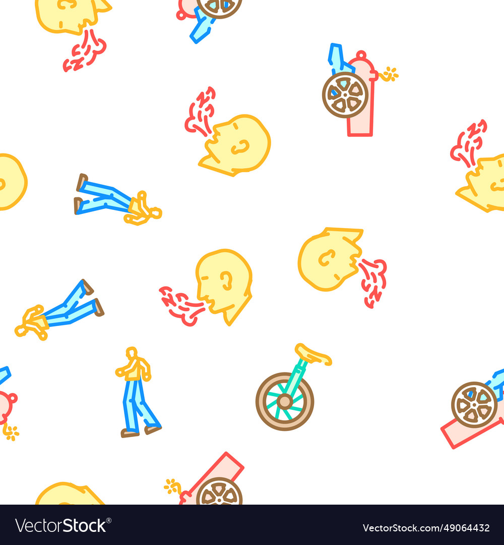 Circus carnival vintage show seamless Royalty Free Vector