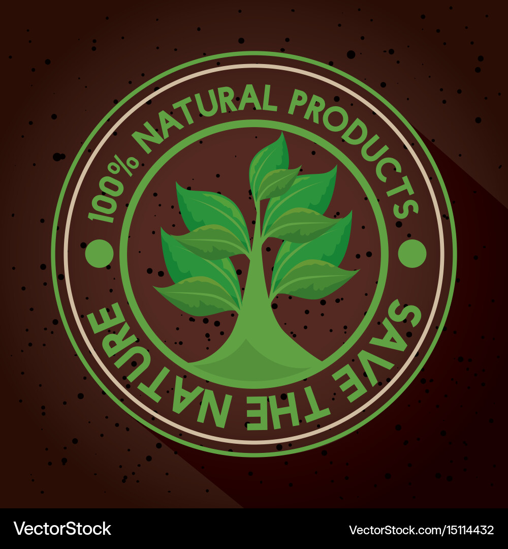 Natural product design Royalty Free Vector Image