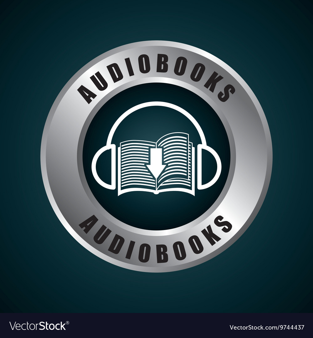 Book and headphone icon audiobooks design Vector Image