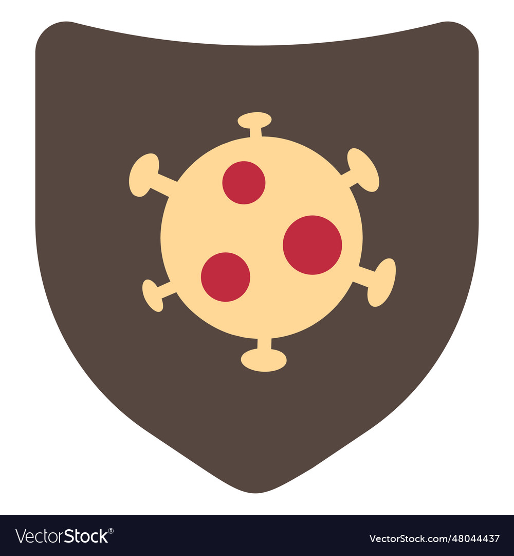 Coronavirus shield icon Royalty Free Vector Image