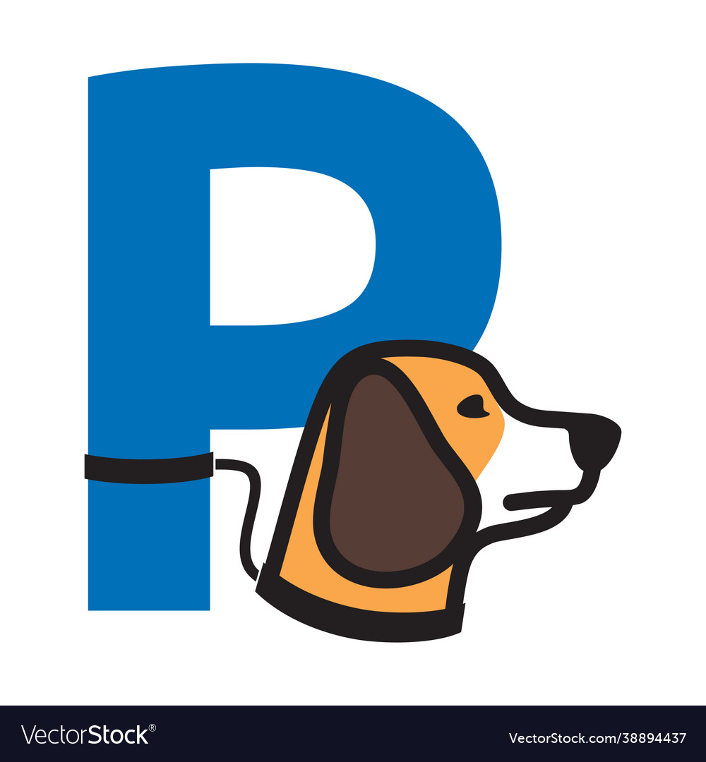 Dog parking sign Royalty Free Vector Image VectorStock