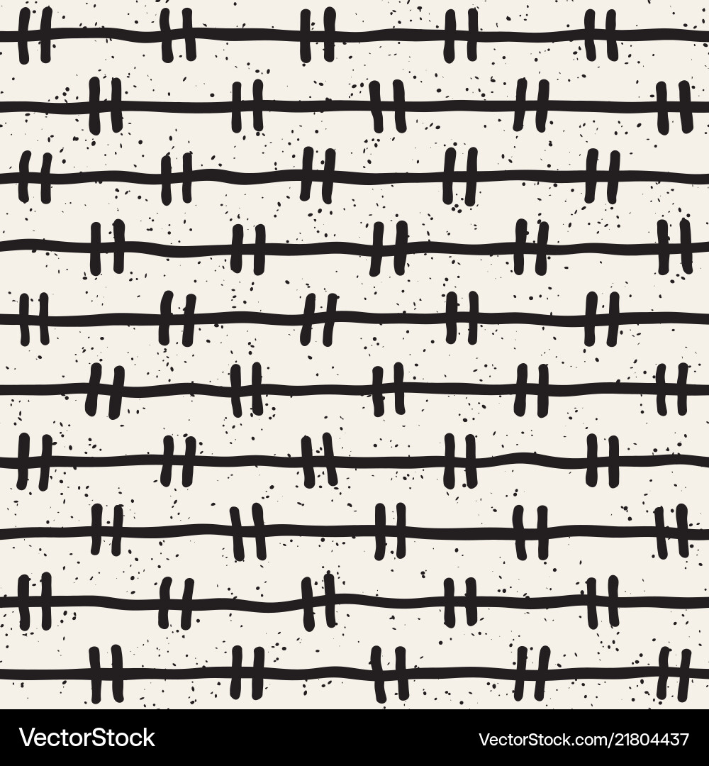 Hand drawn seamless pattern abstract geometric Vector Image