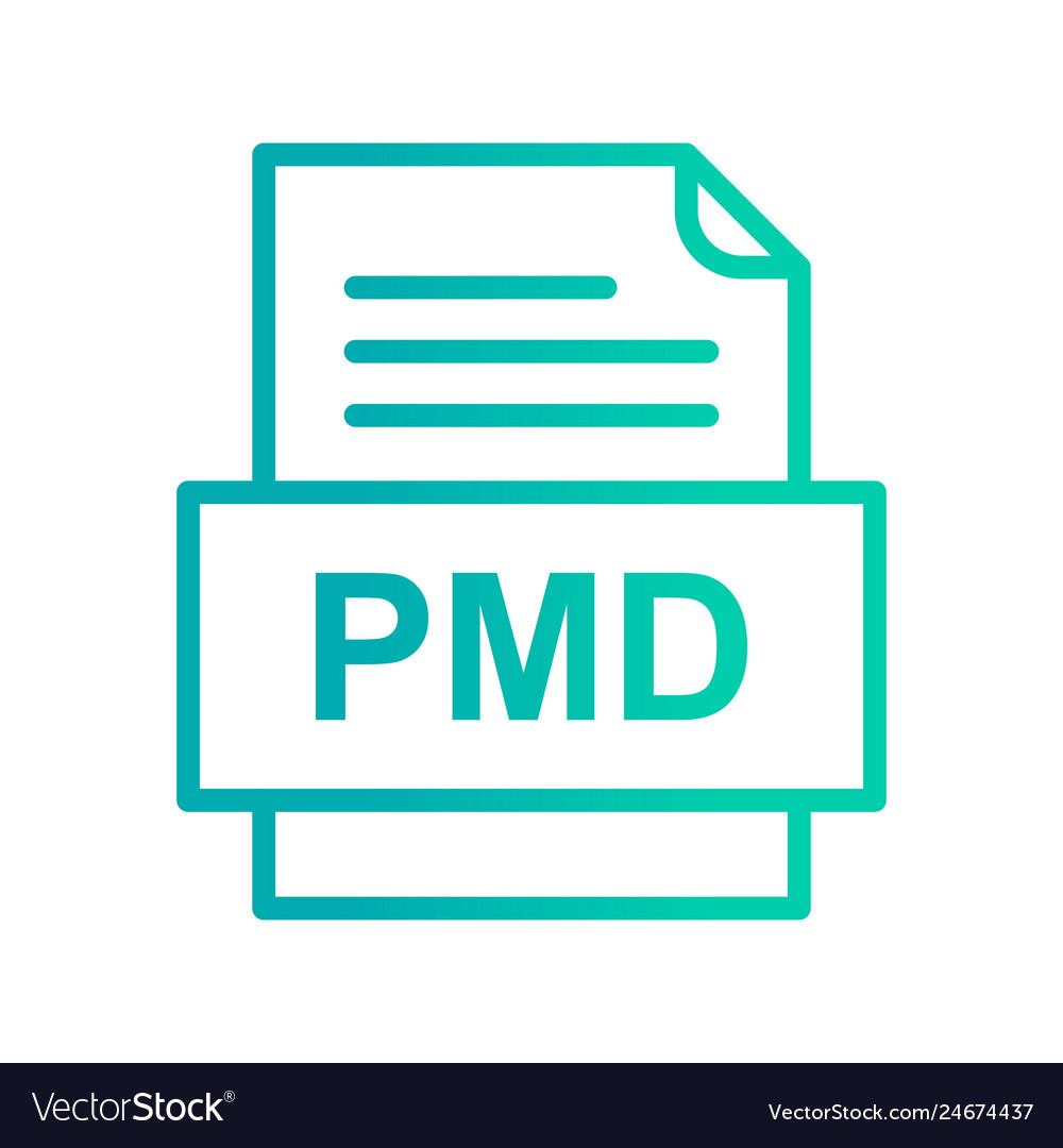 Pmd file document icon