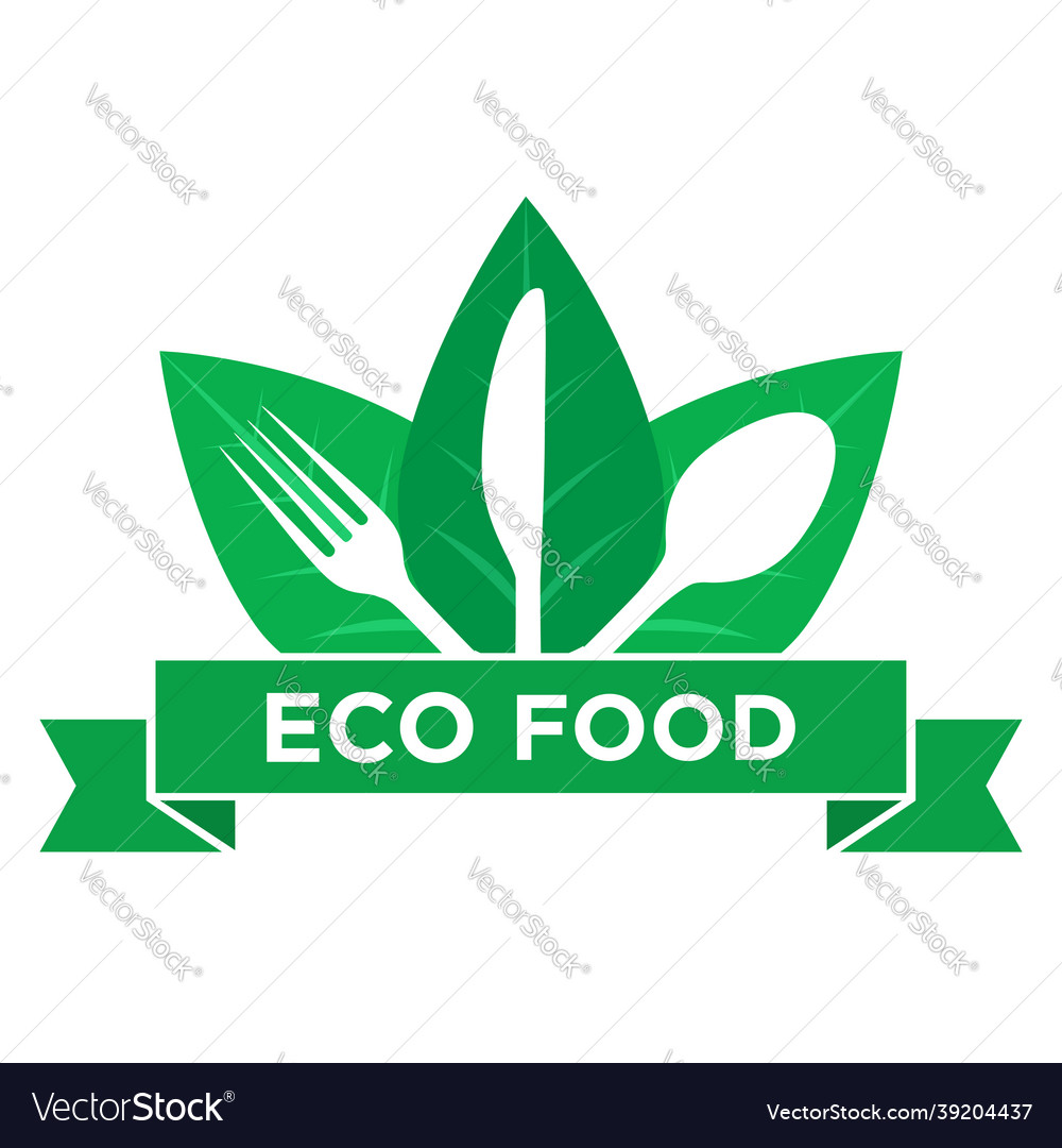 Vegetarian logo template restaurant