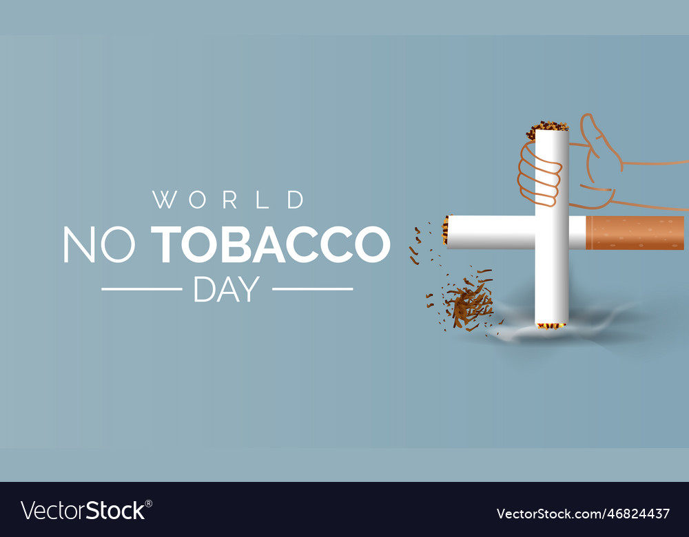 World no tobacco day banner or poster