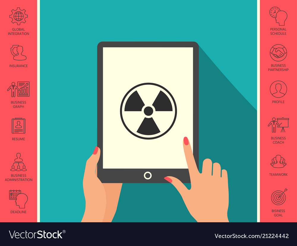 Ionizing radiation icon