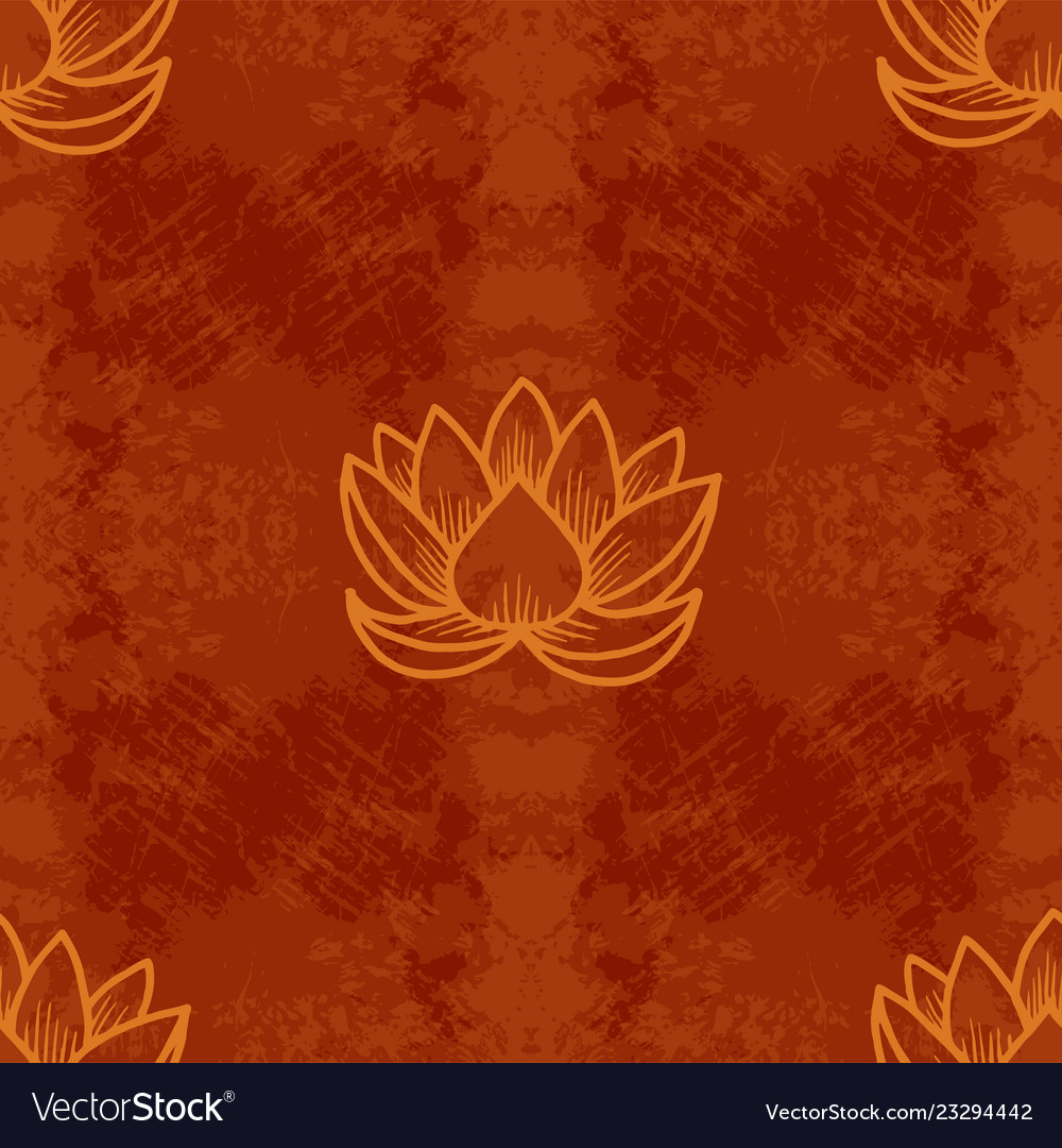 Lotus seamless pattern oriental traditional