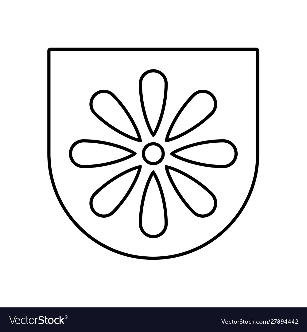 Mexican decorative wreath on white background Vector Image