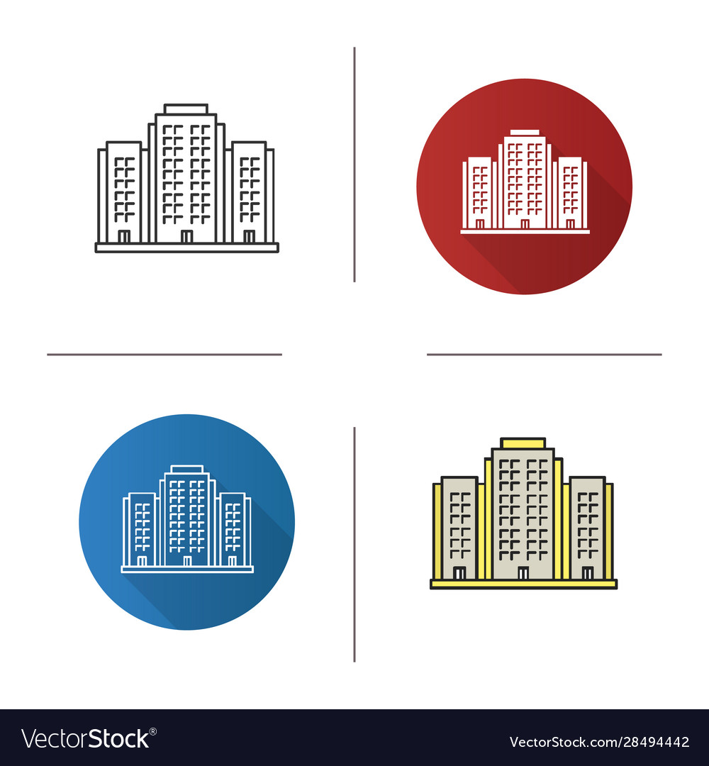 Multi-storey building icon Royalty Free Vector Image