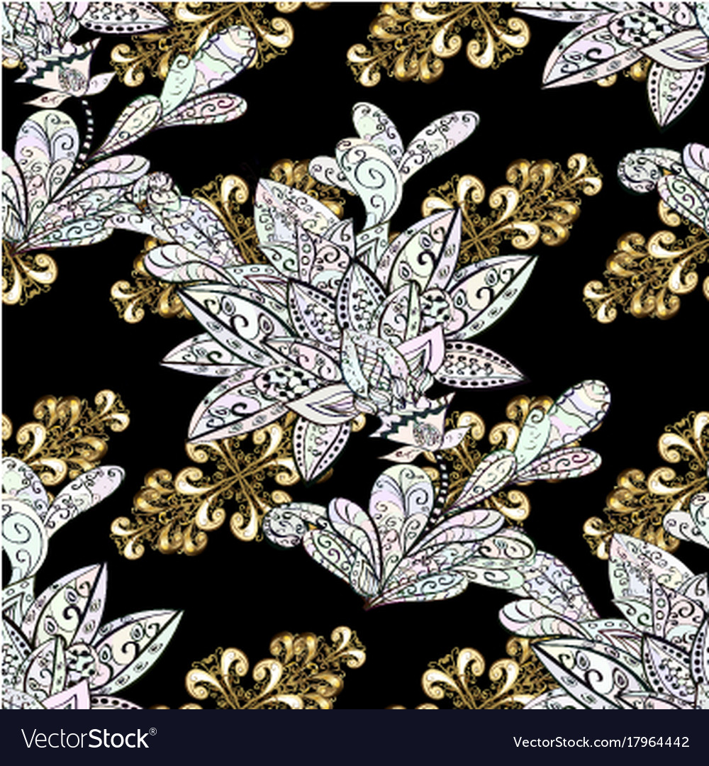 Seamless oriental classic golden pattern