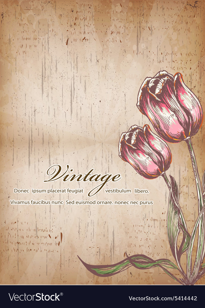 Vintage floral background