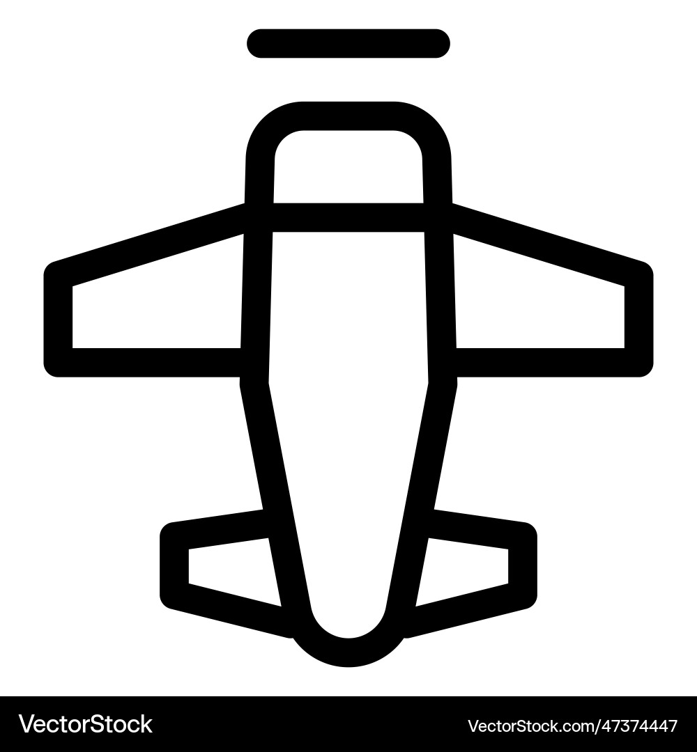 Piston aircraft charter for shorter distances Vector Image