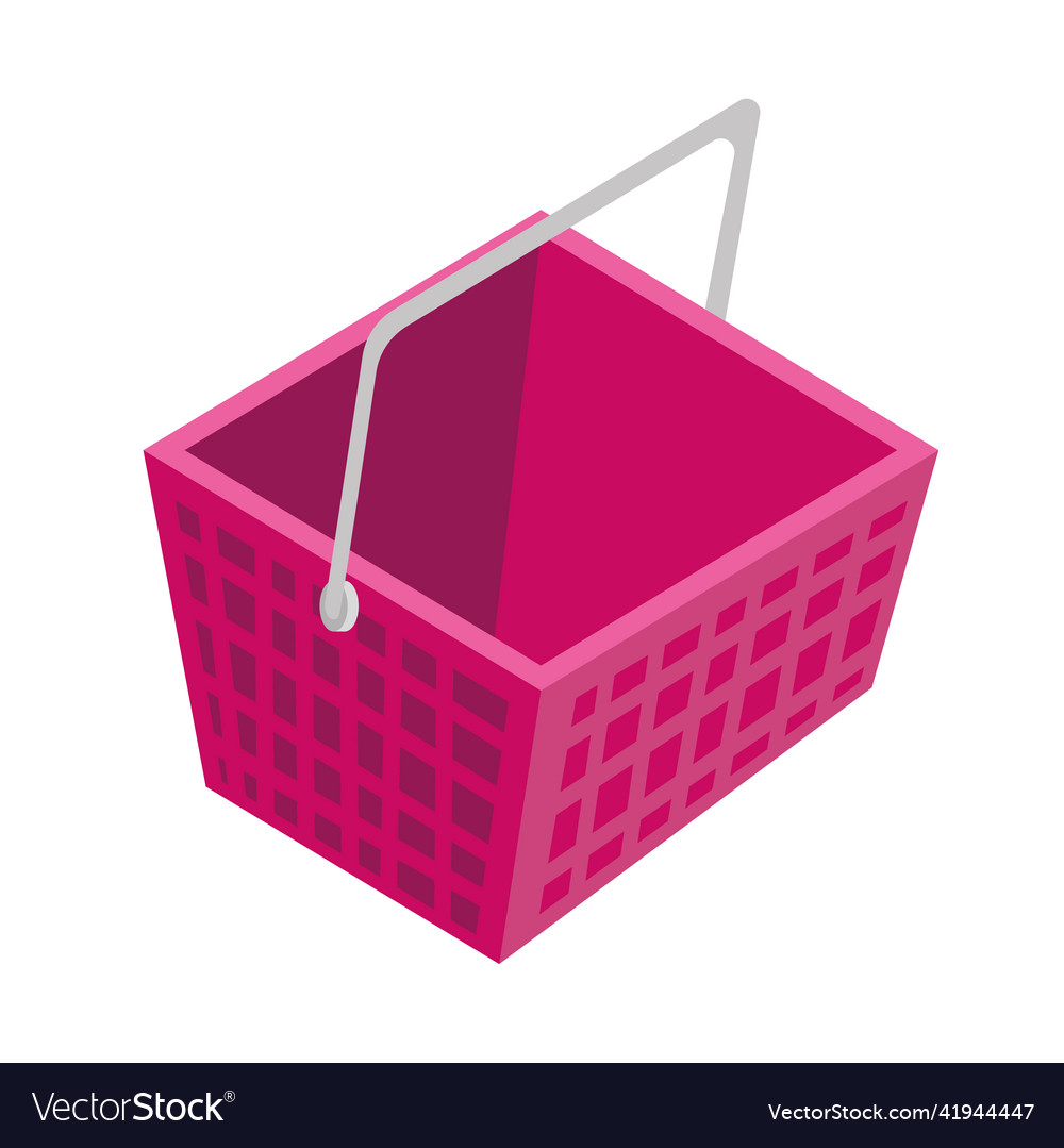 Shopping basket isometric