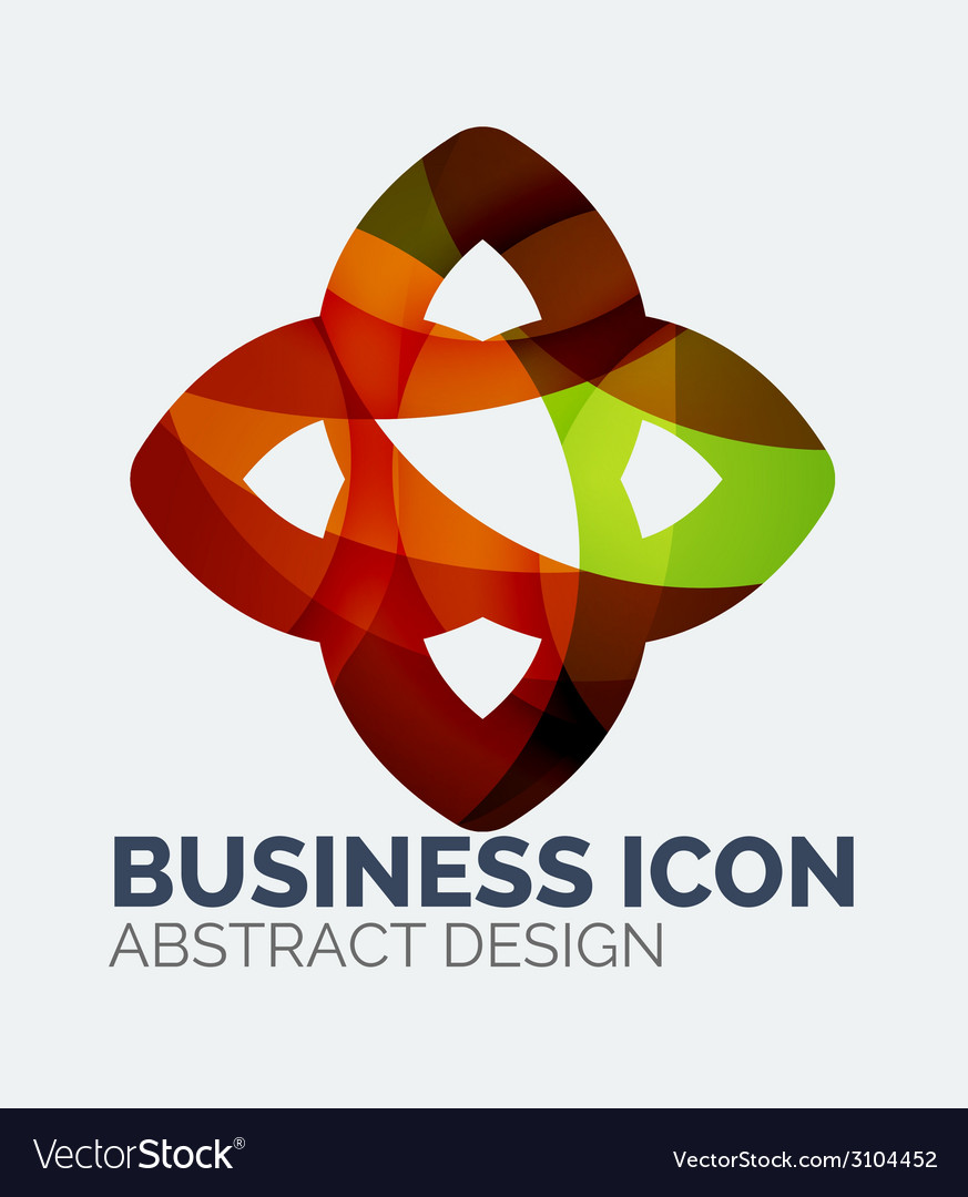 Abstract business logo Royalty Free Vector Image