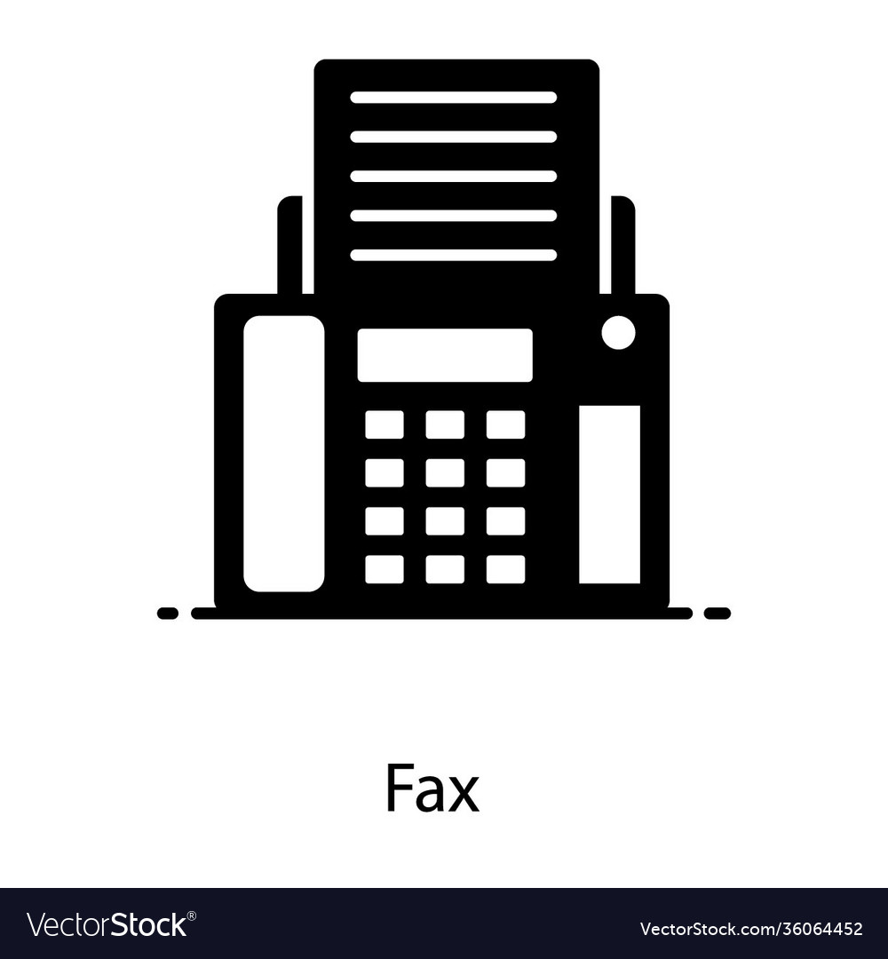 Fax Royalty Free Vector Image VectorStock