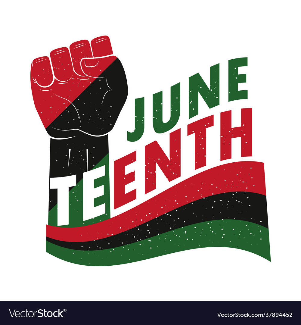 Juneteenth celebrate black freedom Royalty Free Vector Image