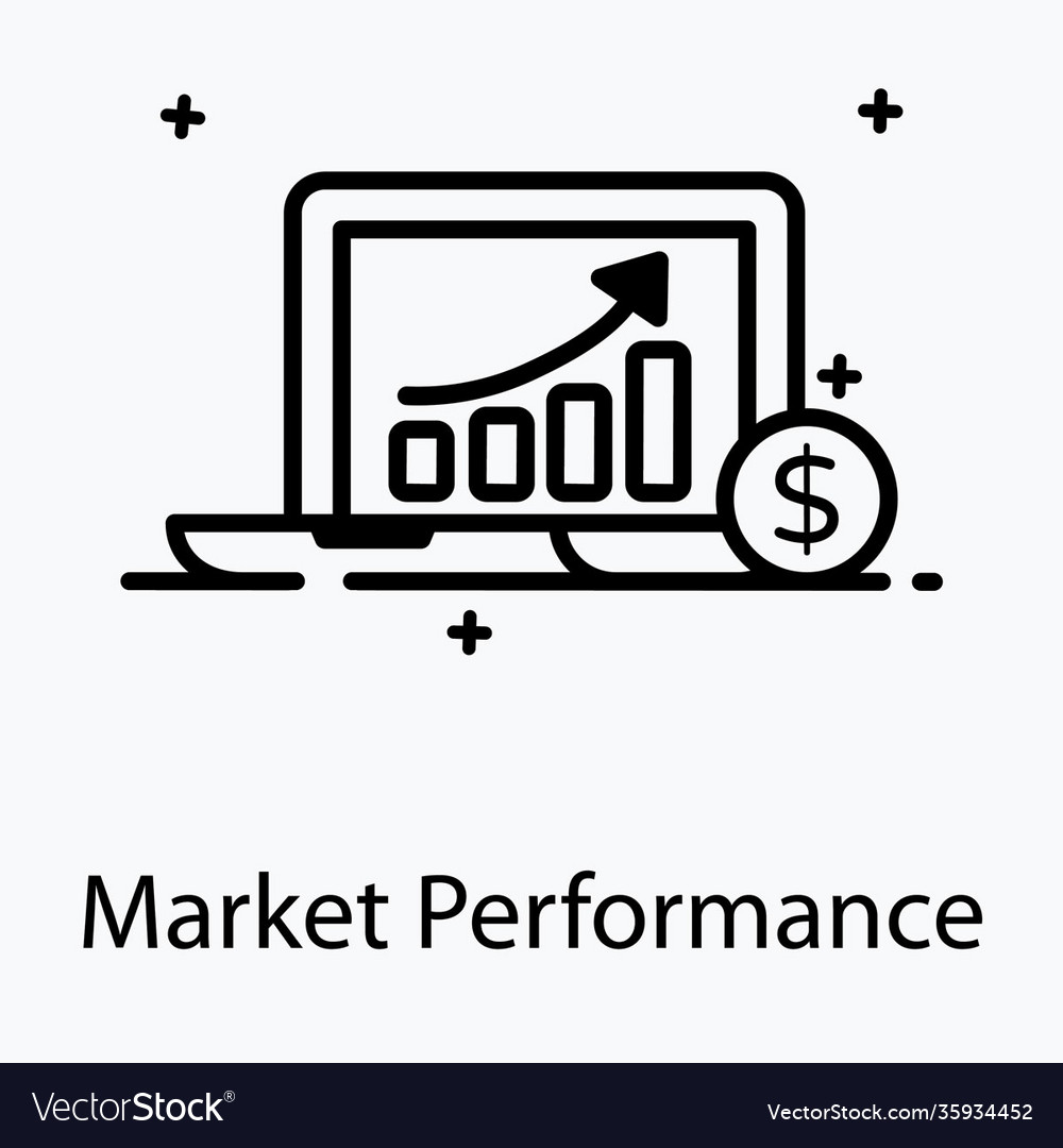 Market performance Royalty Free Vector Image - VectorStock