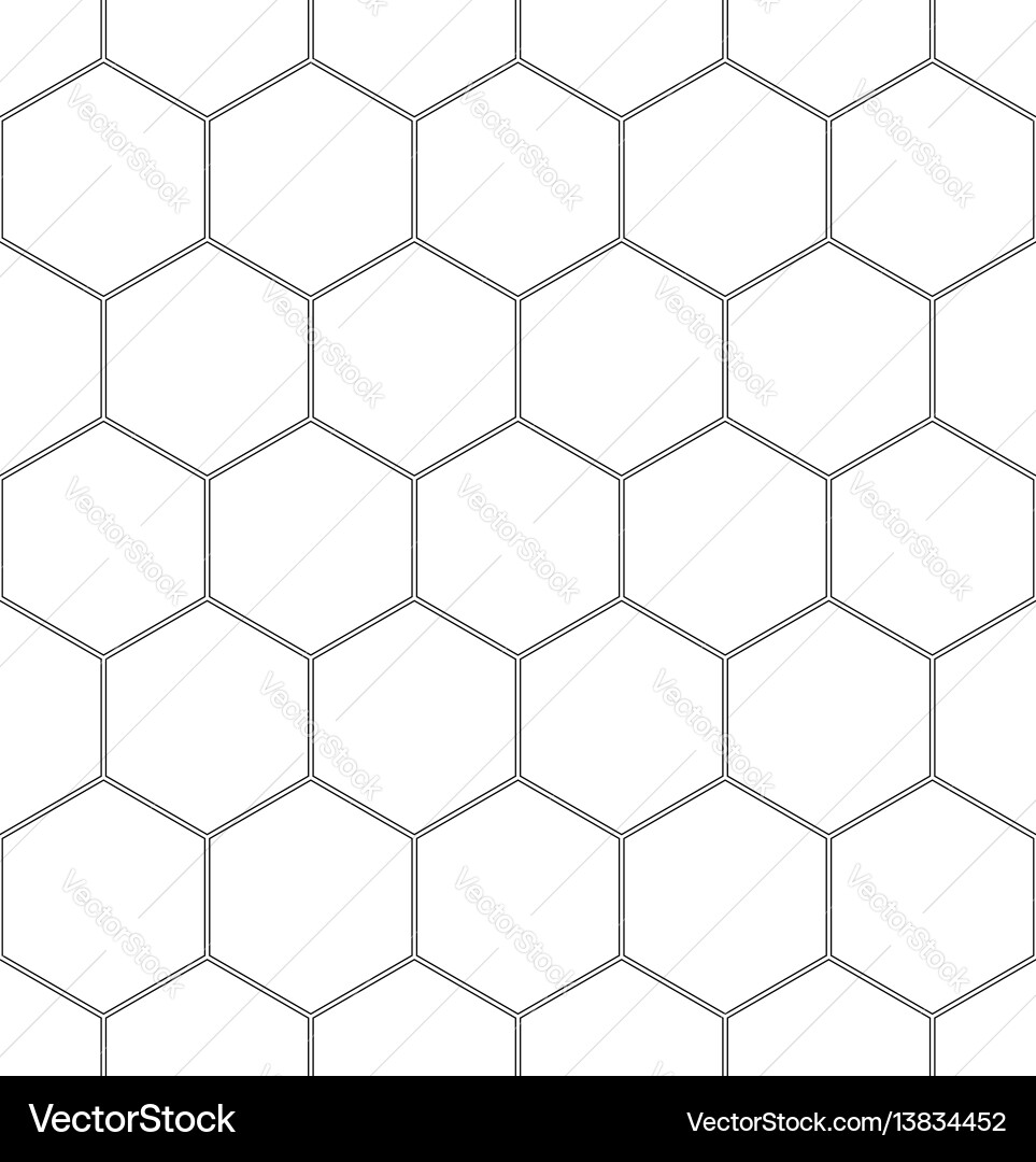 Seamless abstract pattern with hexagons Royalty Free Vector