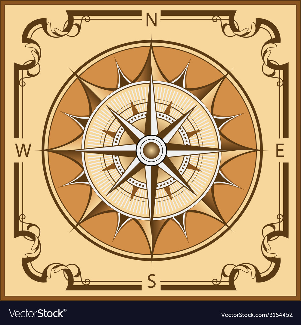 Vintage Compass Royalty Free Vector Image Vectorstock