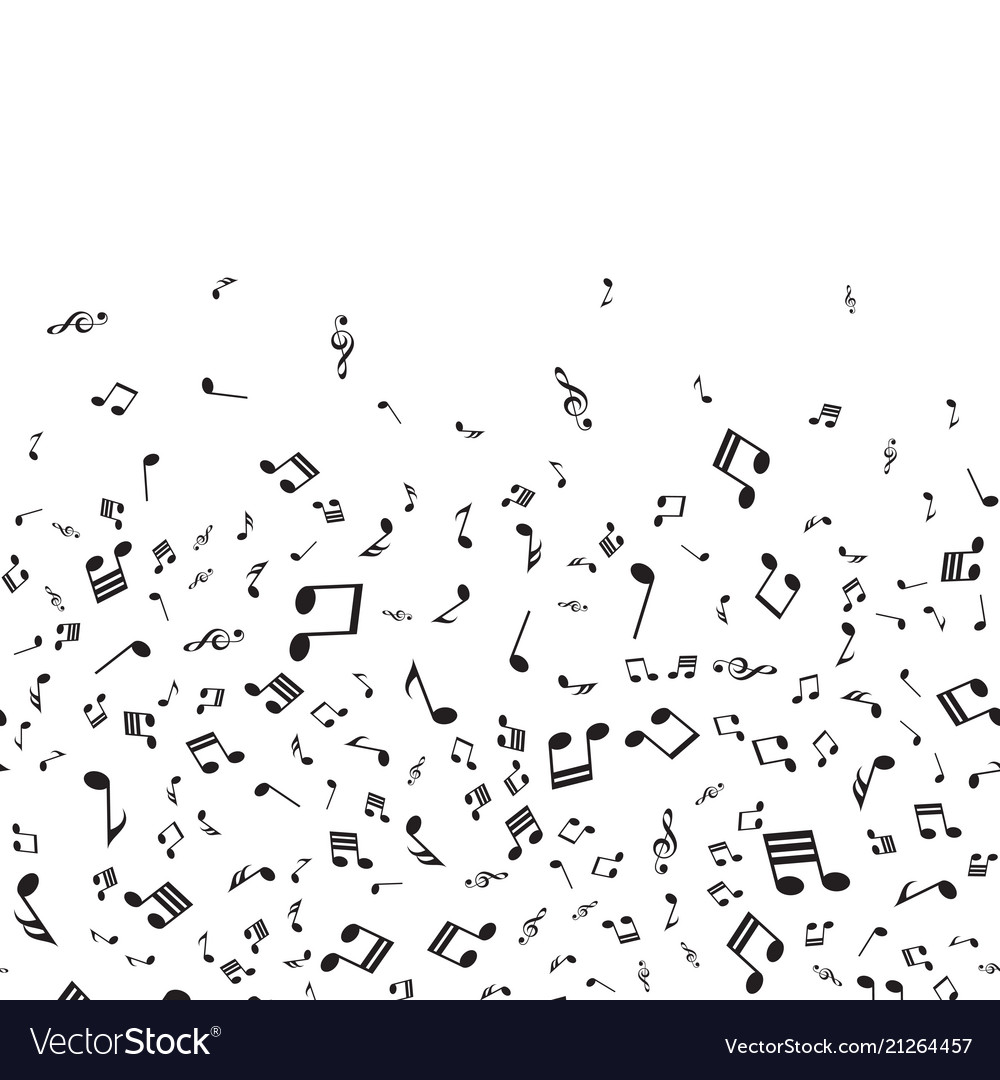 Abstract background with music notes