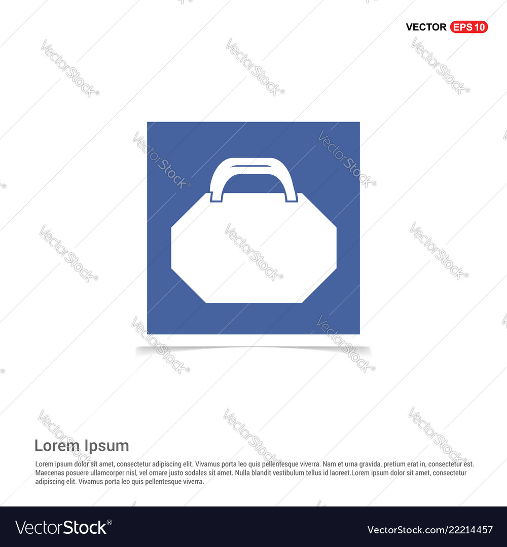 Bag icons - blue photo frame