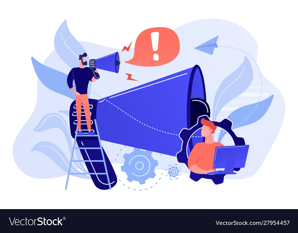 Draw attention concept Royalty Free Vector Image