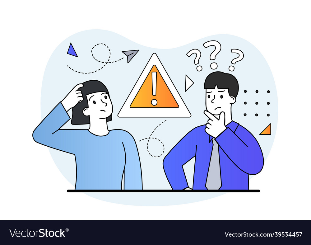 Error or warning concept vector image Error or warning concept