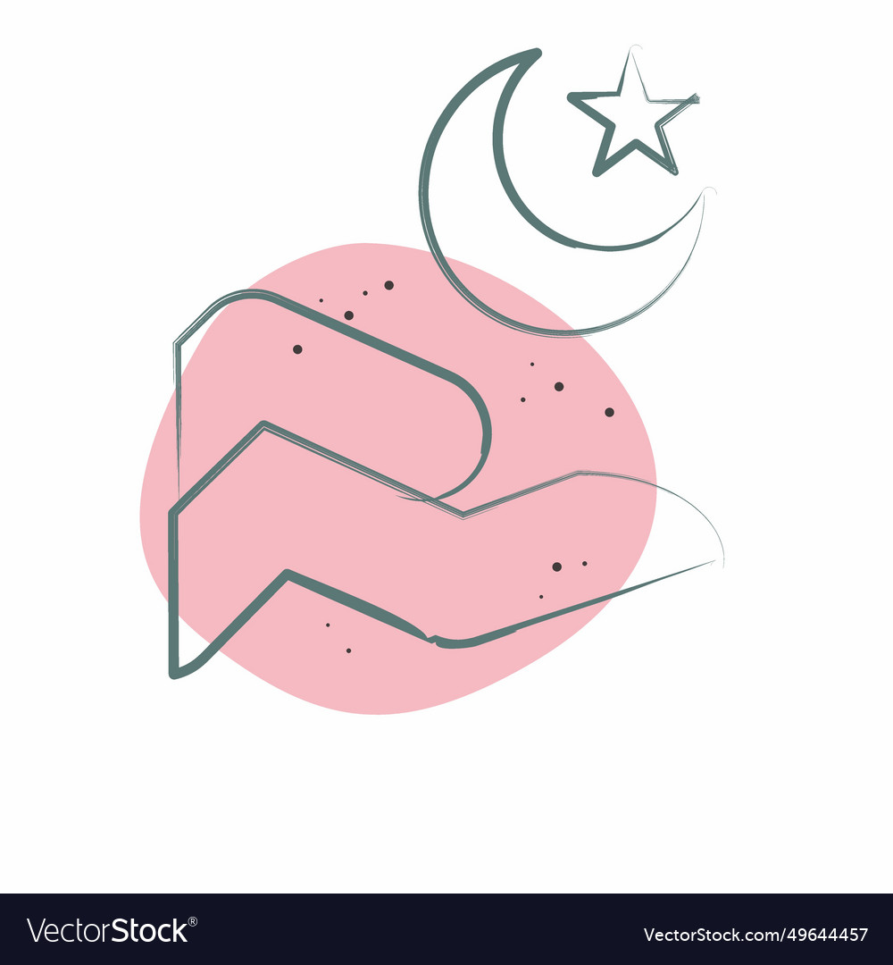 Icon islam verwandt mit ramadan symbol color spot