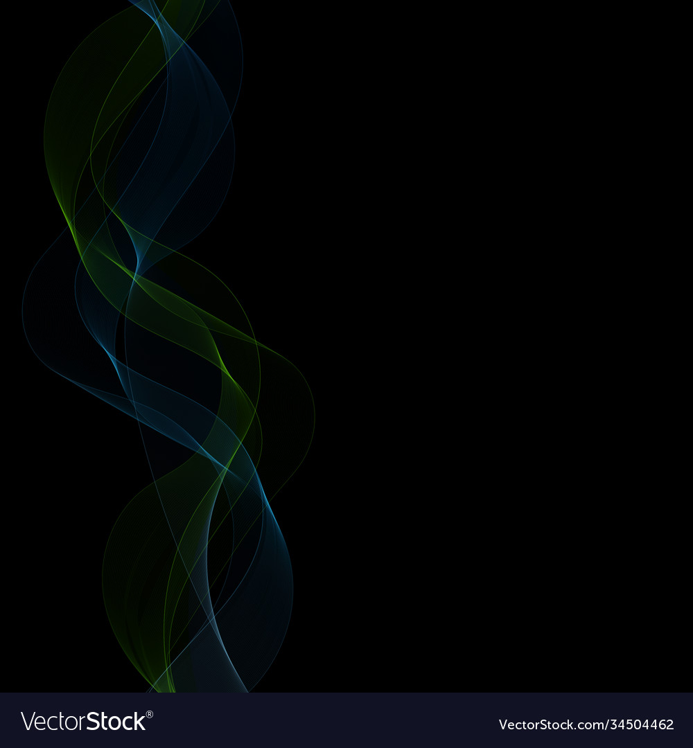 Colored neon wave abstract lines