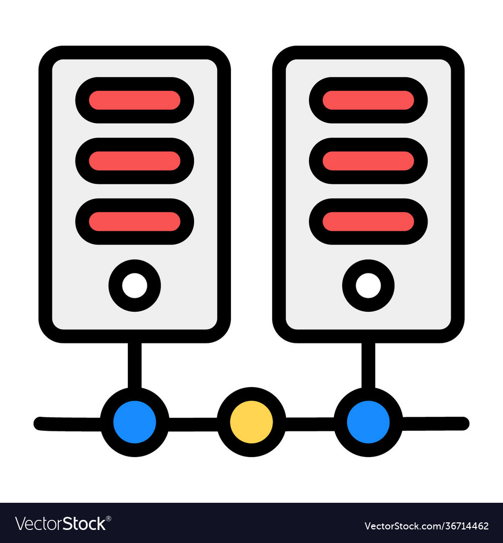 Network server Royalty Free Vector Image - VectorStock