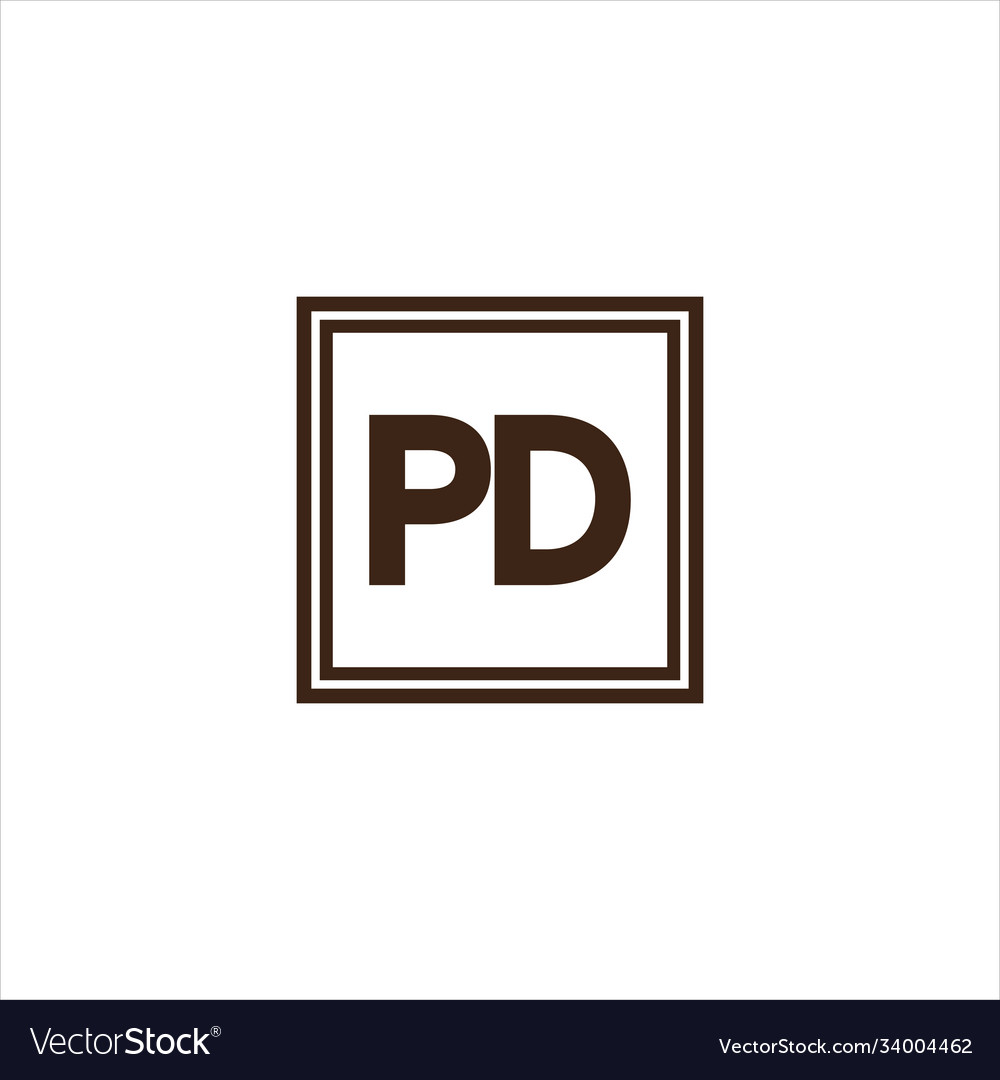 P d letter logo element design