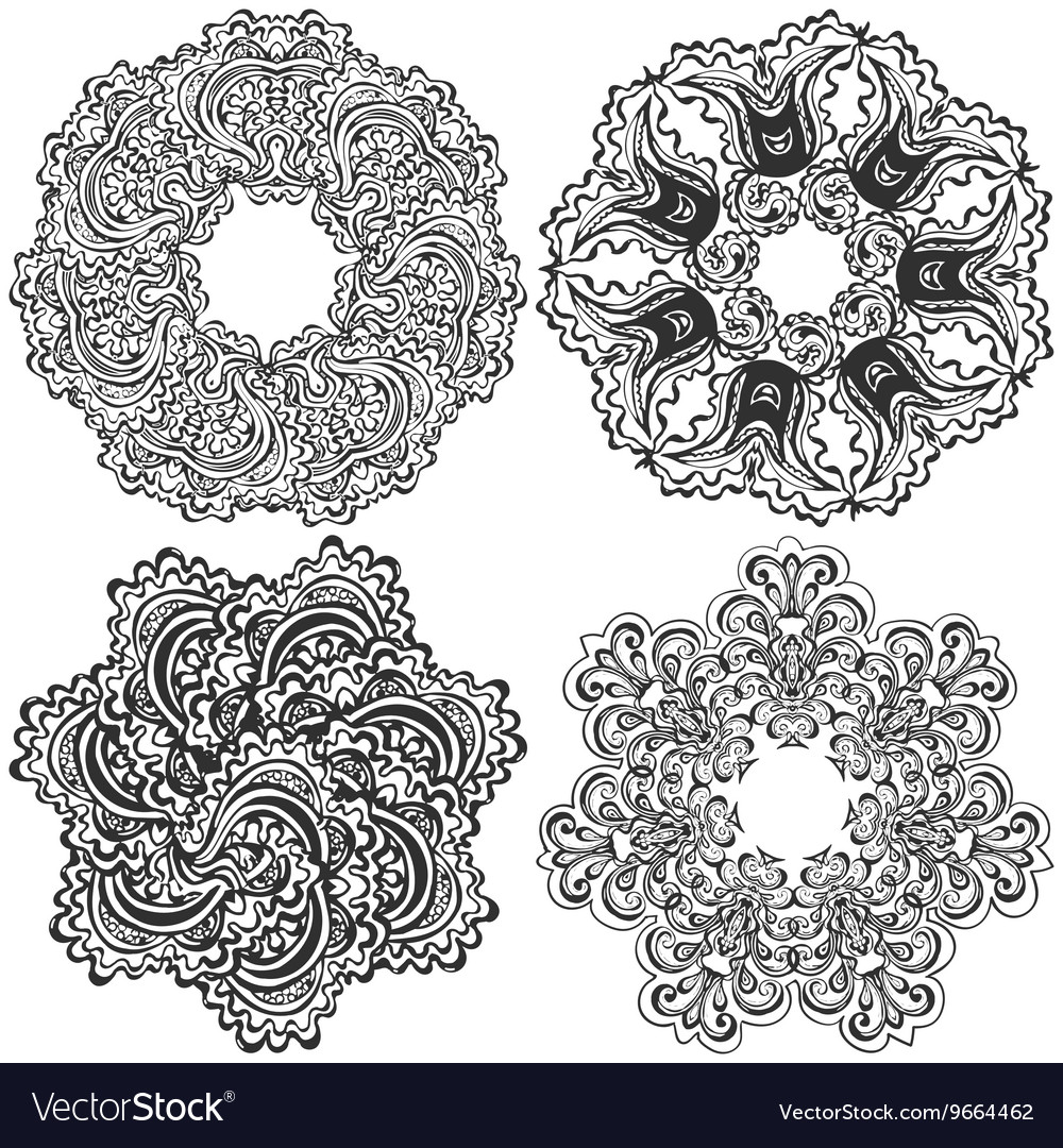 Set of round pattern
