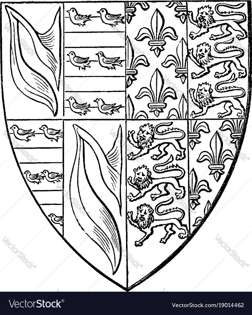 Shield of john de hastings are impaling france