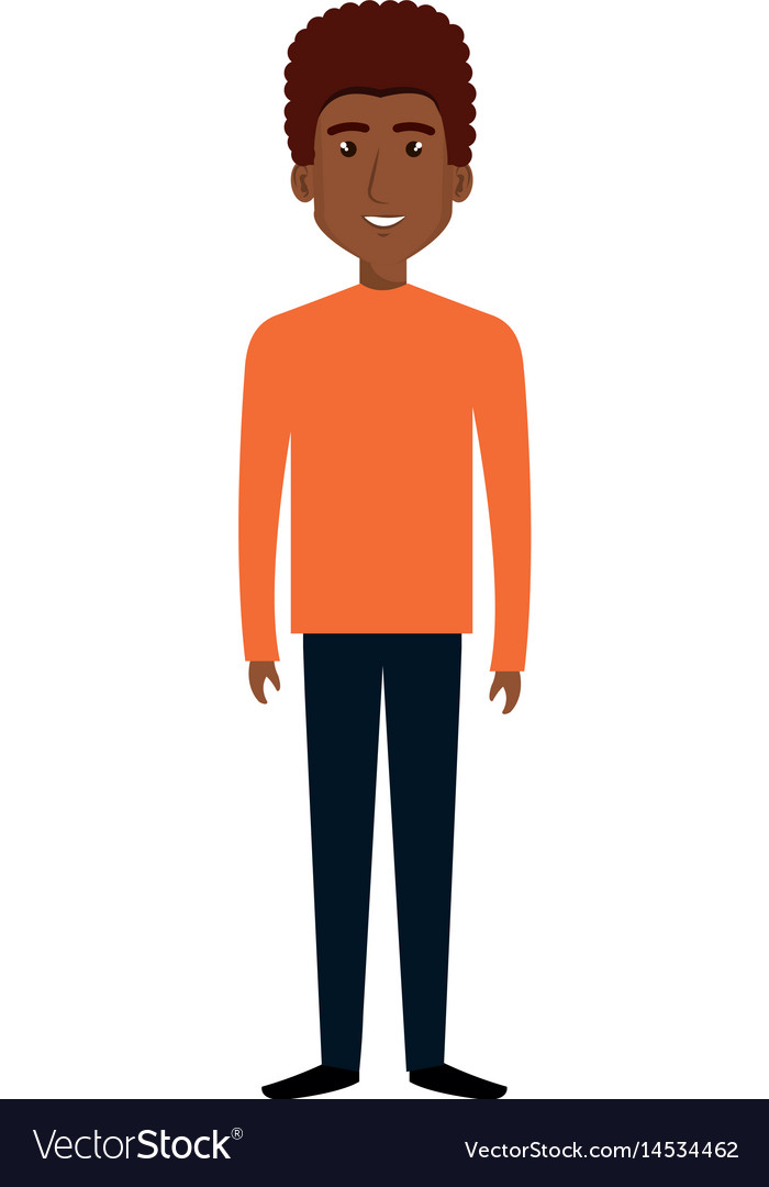 Young man avatar character Royalty Free Vector Image